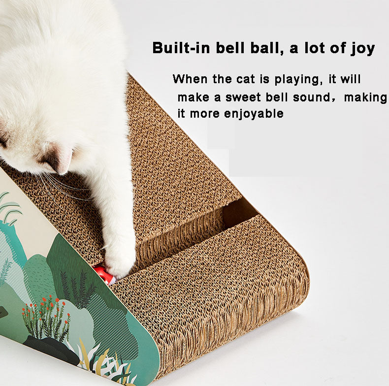 Corrugated paper cat litter pad cat claw board cat toy