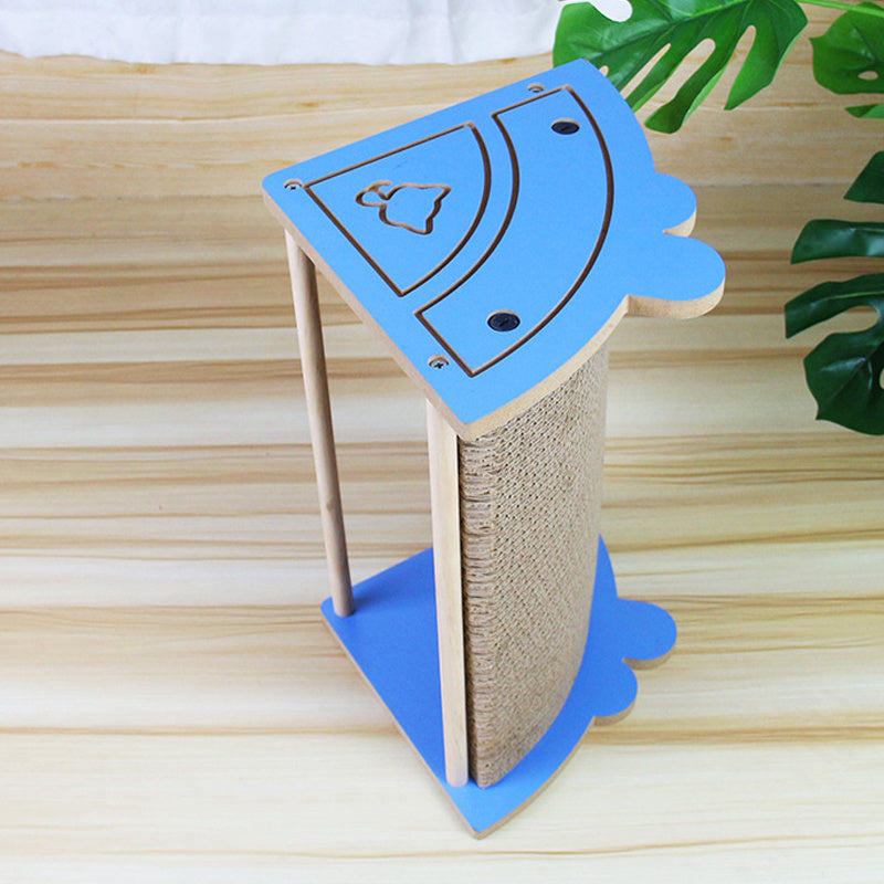 Cat Corner Scratcher Cardboard Kitten Scratching Pad For Wall And Corner Vertical Kitty Scratch Board With Hanging Ball For Indoor Cat Protect Furniture Durable Pet Wear Resistant Mat For Sofa
