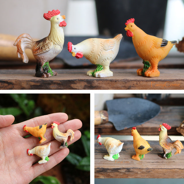 Miniature Rusty Standing Birdcage With Birds Rustic Vintage