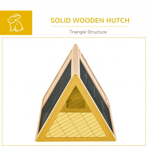 Wooden A-frame Outdoor Rabbit Cage