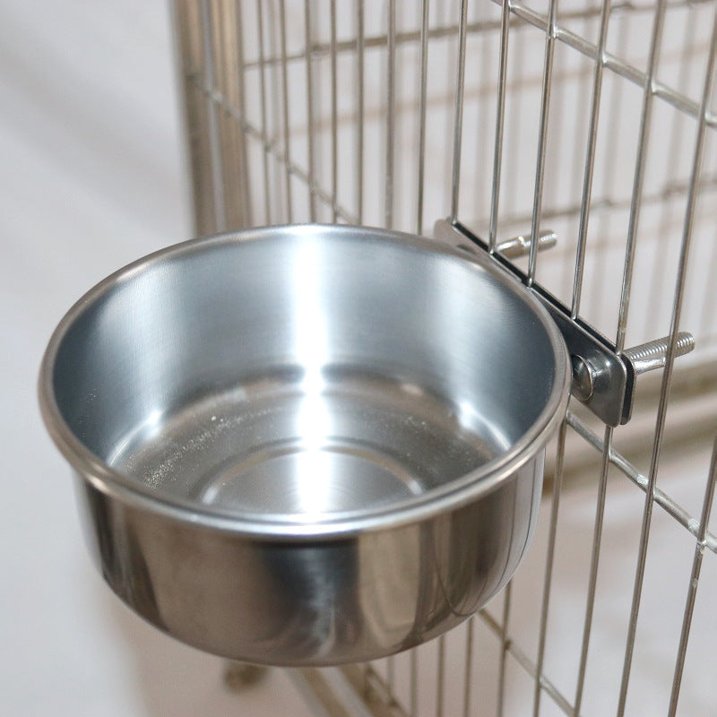 Parrot Water Cup Stainless Steel For Birds Feeder