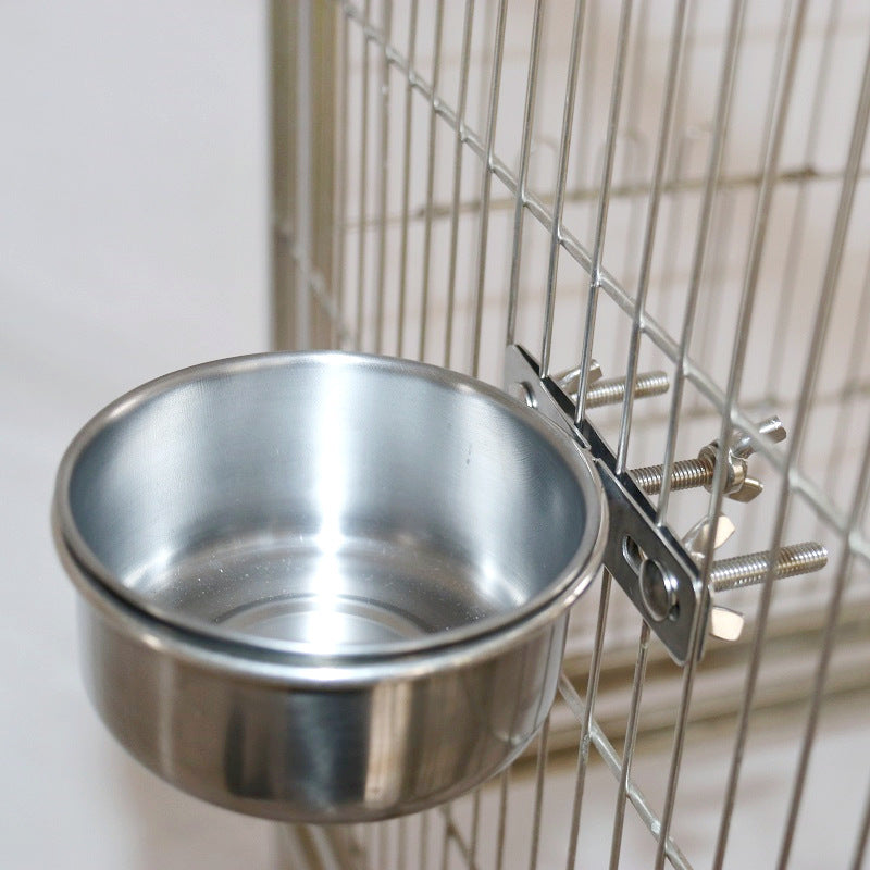 Parrot Water Cup Stainless Steel For Birds Feeder