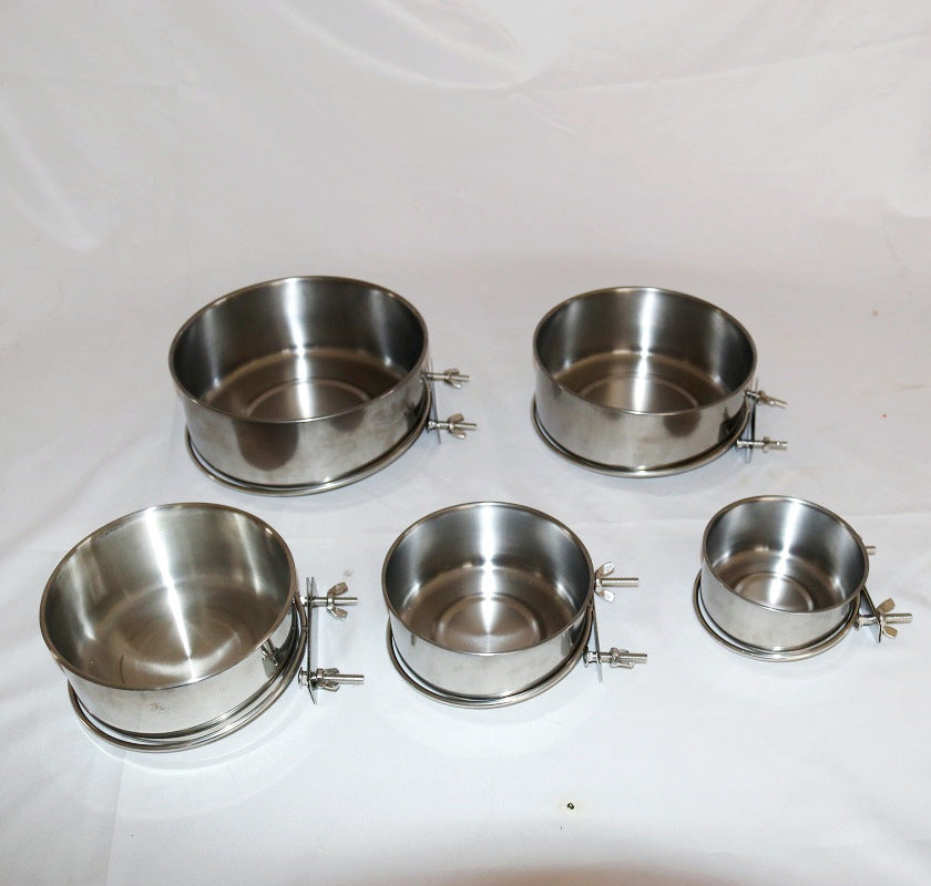 Parrot Water Cup Stainless Steel For Birds Feeder