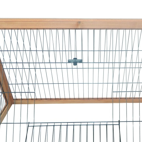 Wooden A-frame Outdoor Rabbit Cage